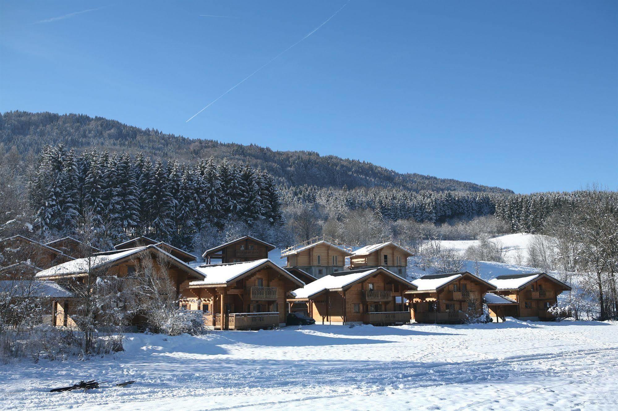 Residence Nemea Les Chalets Du Bois De Champelle Morillon Kültér fotó